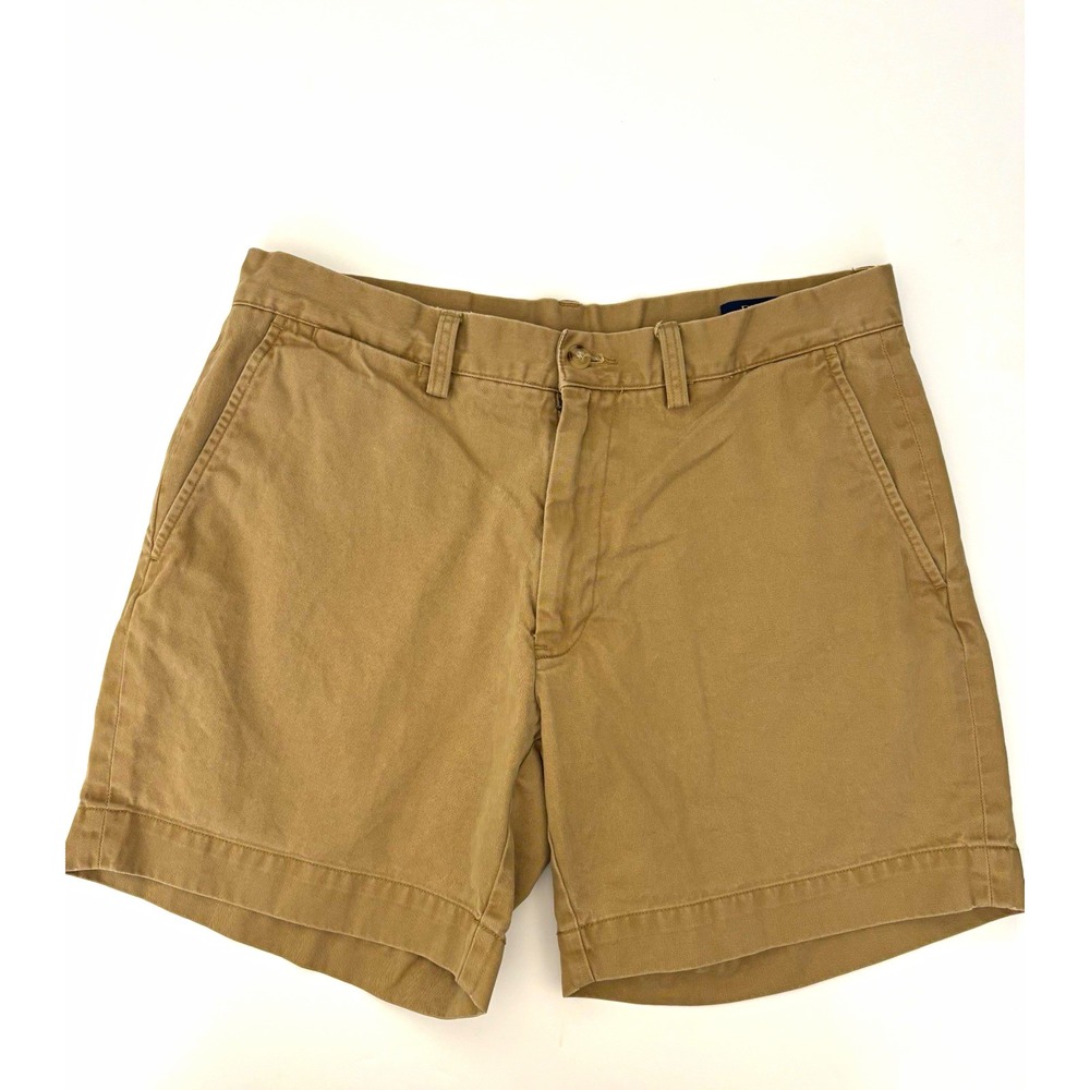 Polo Ralph Lauren Men Kakhi Chino Shorts 32 Classic preppy academia